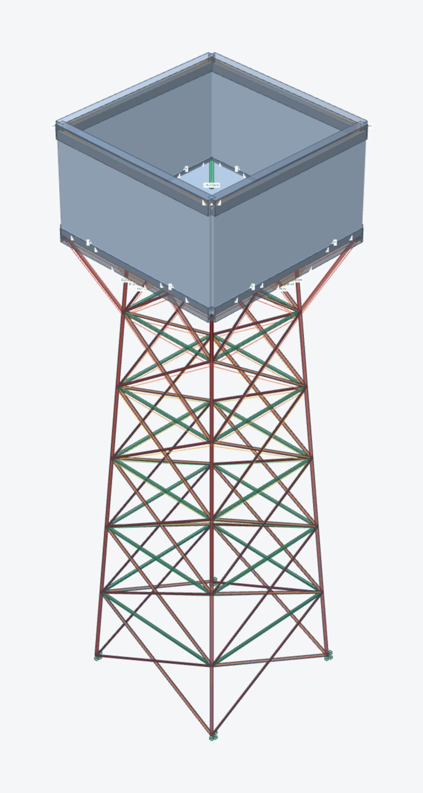 Elevated water tower