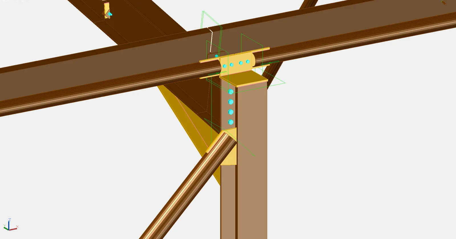 Eaves haunch, interior frame in Advance Steel