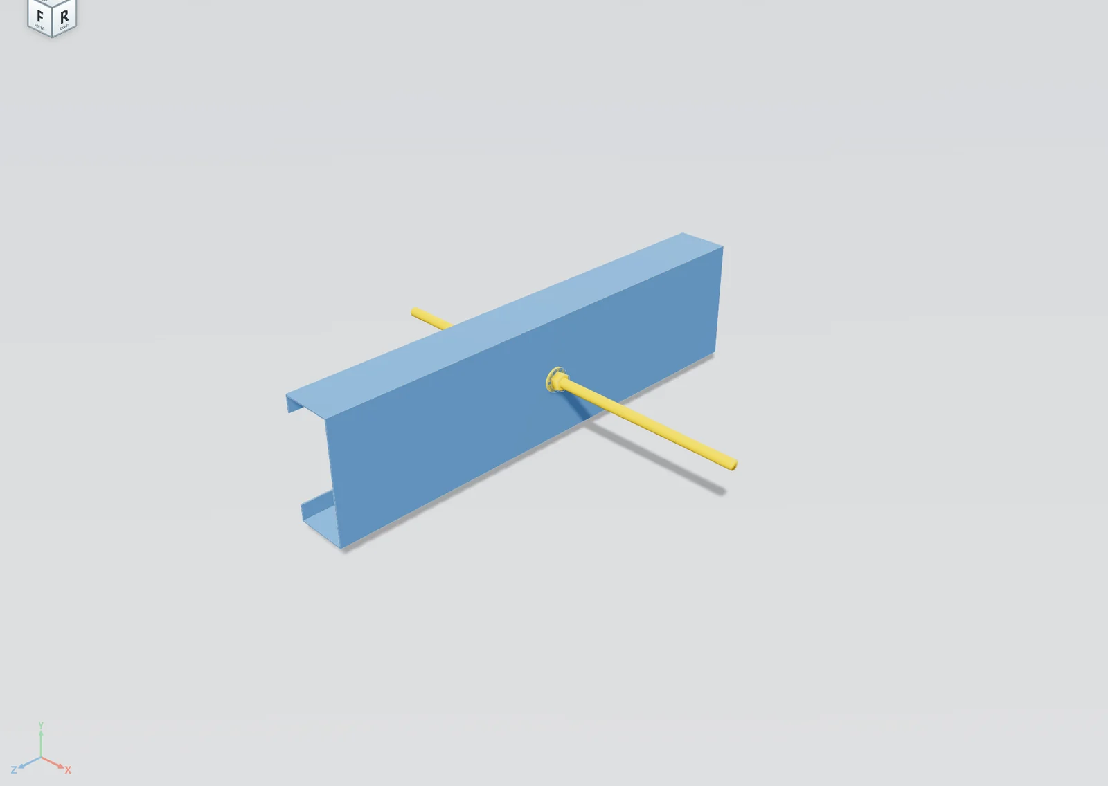 Sag rods through the purlins in STATIX and in Advance Steel