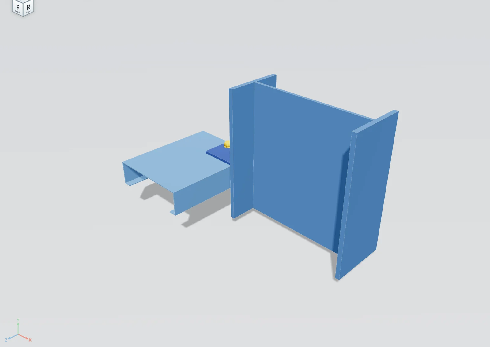 Girt cleat on the column in STATIX and in Advance Steel