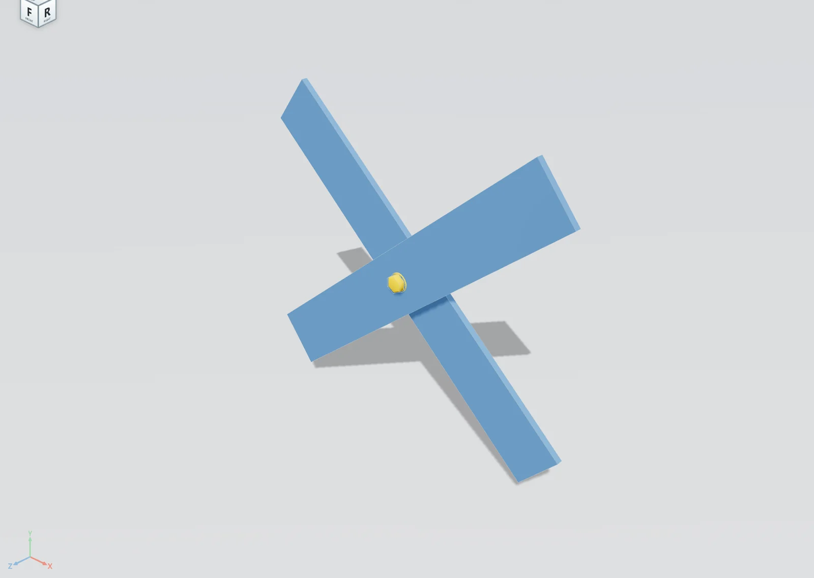 Bolted angle brace crossing in STATIX and in Advance Steel